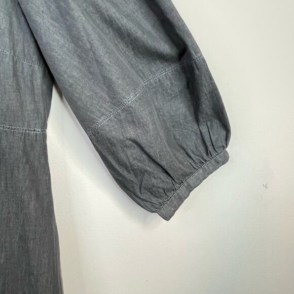 Rachel Comey x Target Gray Chambray Puff Sleeve Rustic Midi Dress womens 4 new - Picture 4 of 12